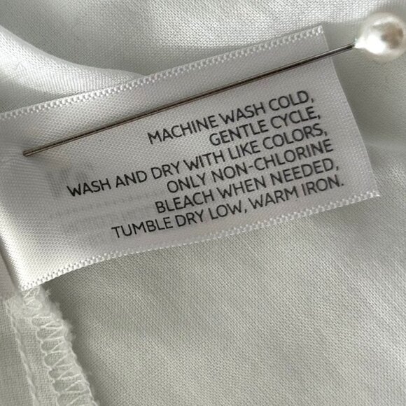 Old Navy White Cotton Shirt Sz M - Picture 6 of 9